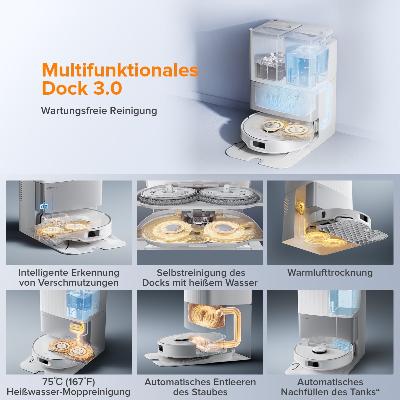 Roborock Qrevo Edge S5A Saugroboter mit Multifunktions-Dockingstation 3.0