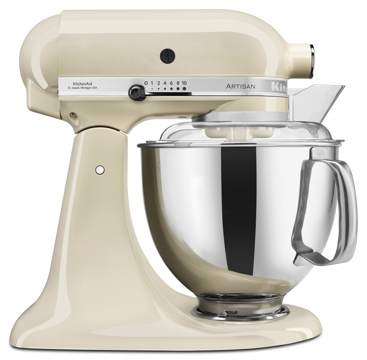 KitchenAid 4,8 L 5KSM175 Artisan Küchenmaschine Allrounderset mit Gemüseschneider+Fleischwolf+Spritzge