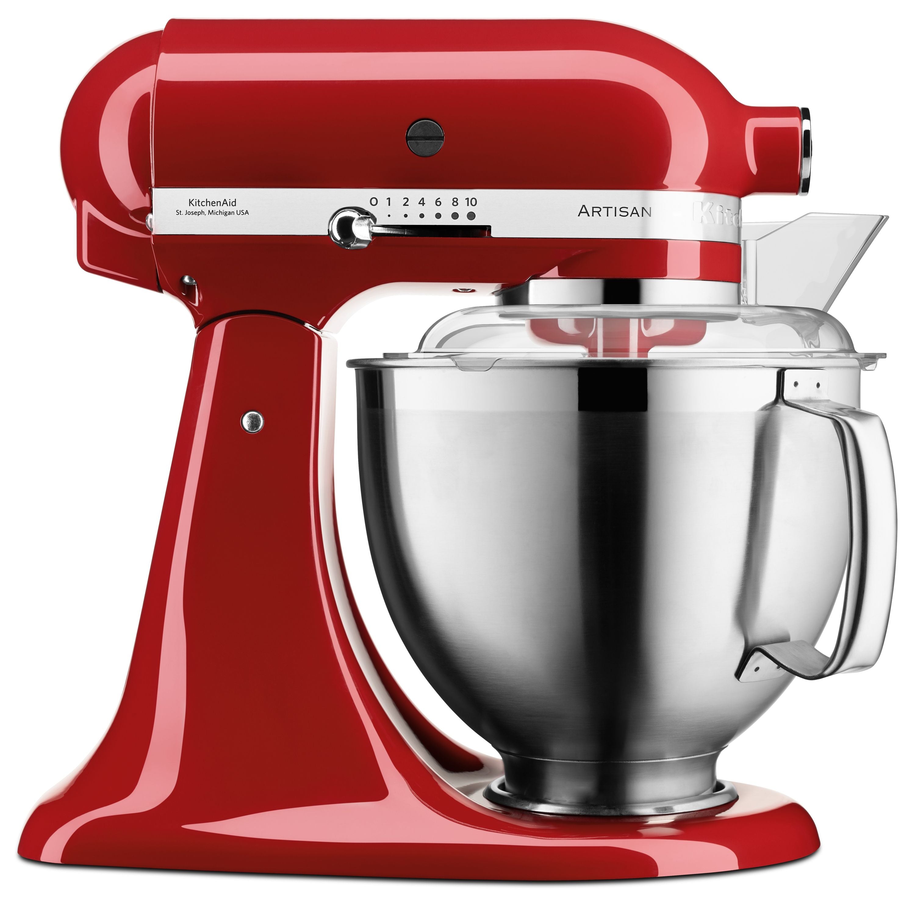 KitchenAid 4,8 L 5KSM185 Artisan Küchenmaschine Flexiset Artisan + Flexirührer