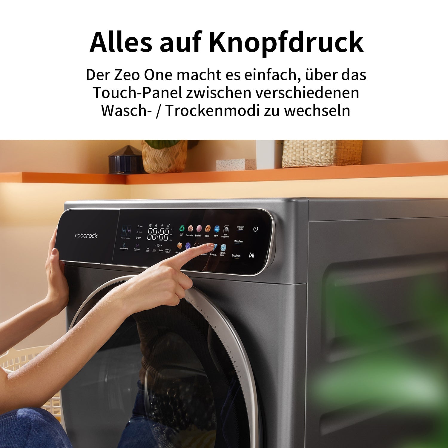Roborock Zeo One Waschtrockner mit der Zeo-Cycle® Trocknungstechnologie