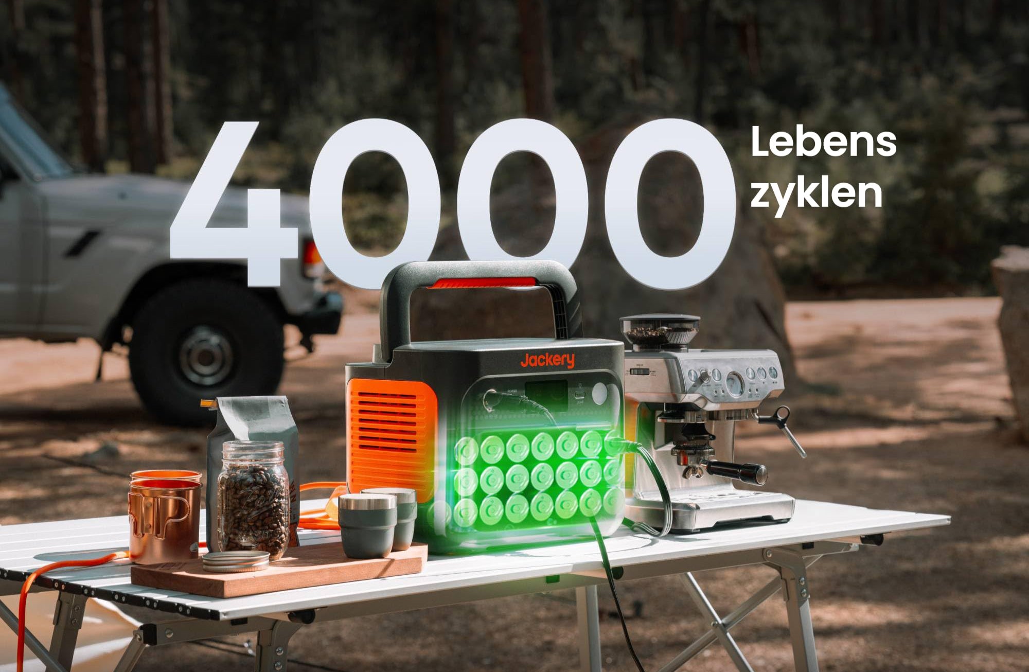 Jackery Explorer 1000 v2 Tragbare Powerstation,1070Wh LiFePO4 Solargenerator,1500W AC/100W USB-C Ausgang, 1 Std. Schnellladung, LFP Powerstation für Outdoor Camping, Wohnmobil, Notfall