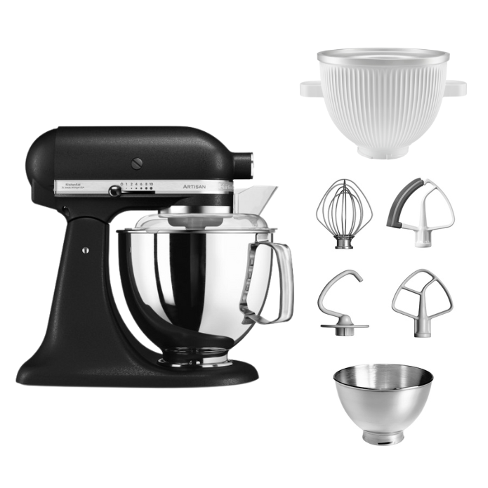 KitchenAid 4,8 L 5KSM175 Artisan Küchenmaschine Icelover mit Eiszubereiter