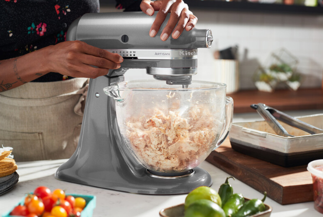 KitchenAid 4,8 L 5KSM185 Artisan Küchenmaschine Cookielover Artisan Fleischwolf+Spritzgebäck+Flexirührer