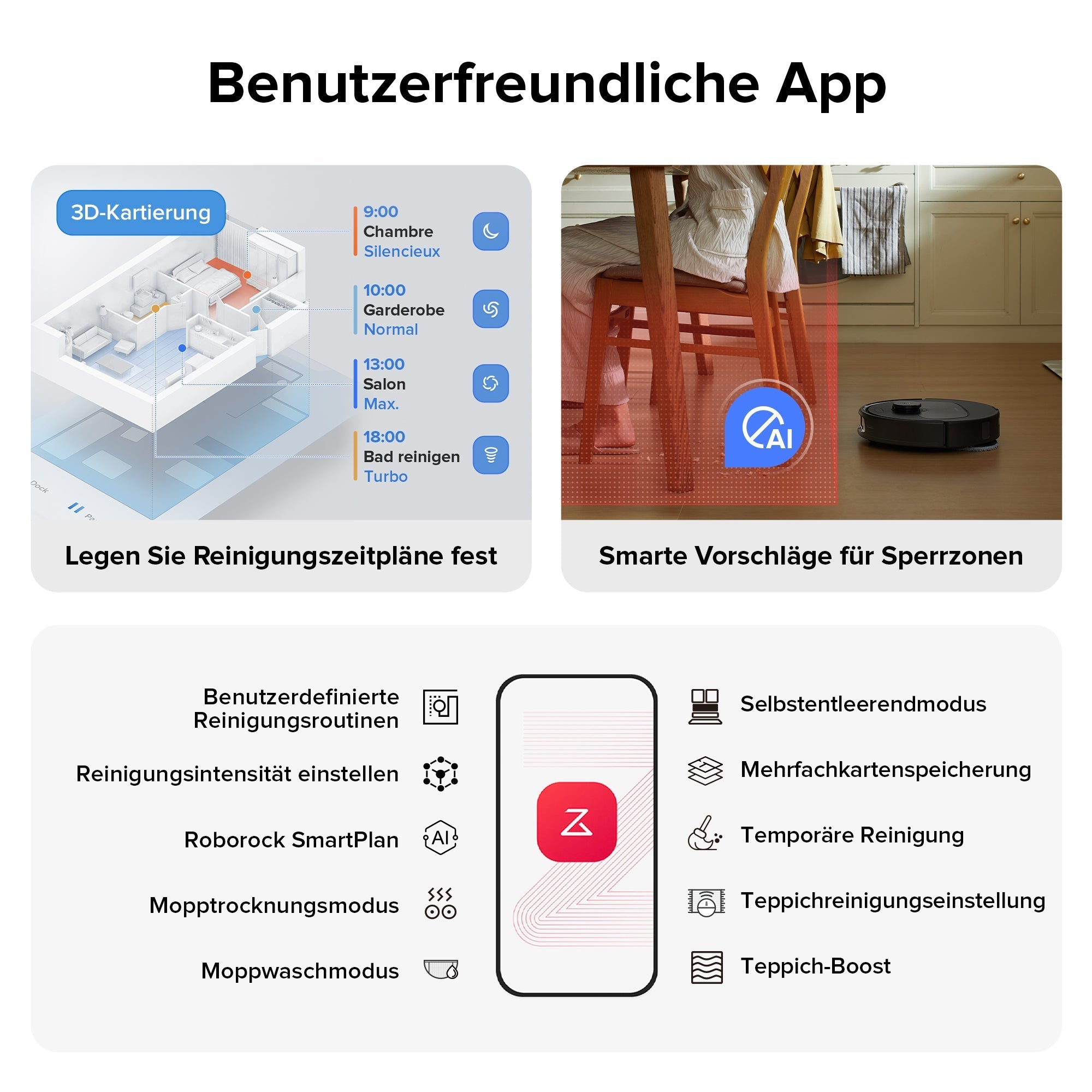 Roborock Qrevo S Saugroboter mit Multifunktions-Dockingstation