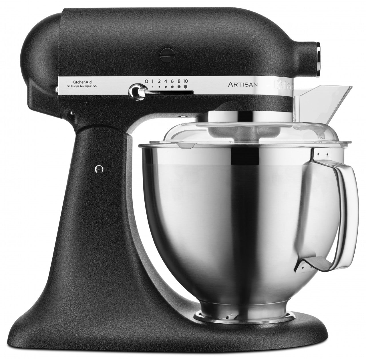 KitchenAid 4,8 L 5KSM185 Artisan Küchenmaschine Profiset Fleischwolf+Spritzgebäck+Gemüseschneider+Pürie