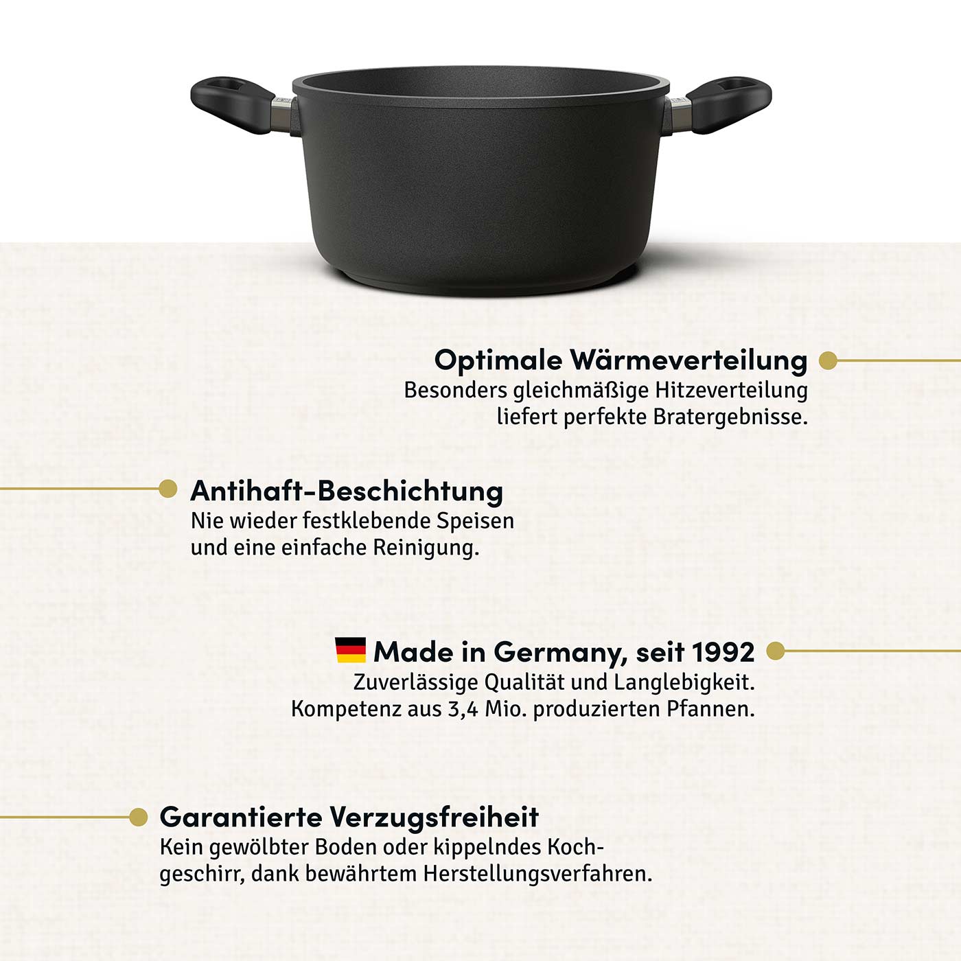 Kochtopf Ø 20-28 cm I Deckel optional