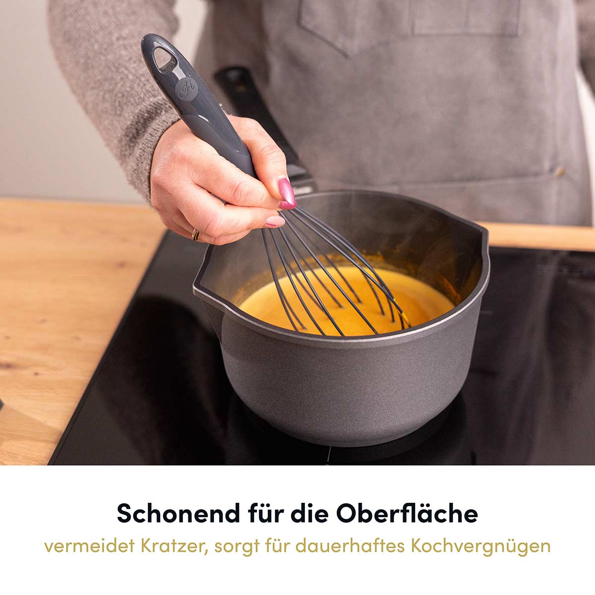 Schneebesen mit robustem Edelstahlkern