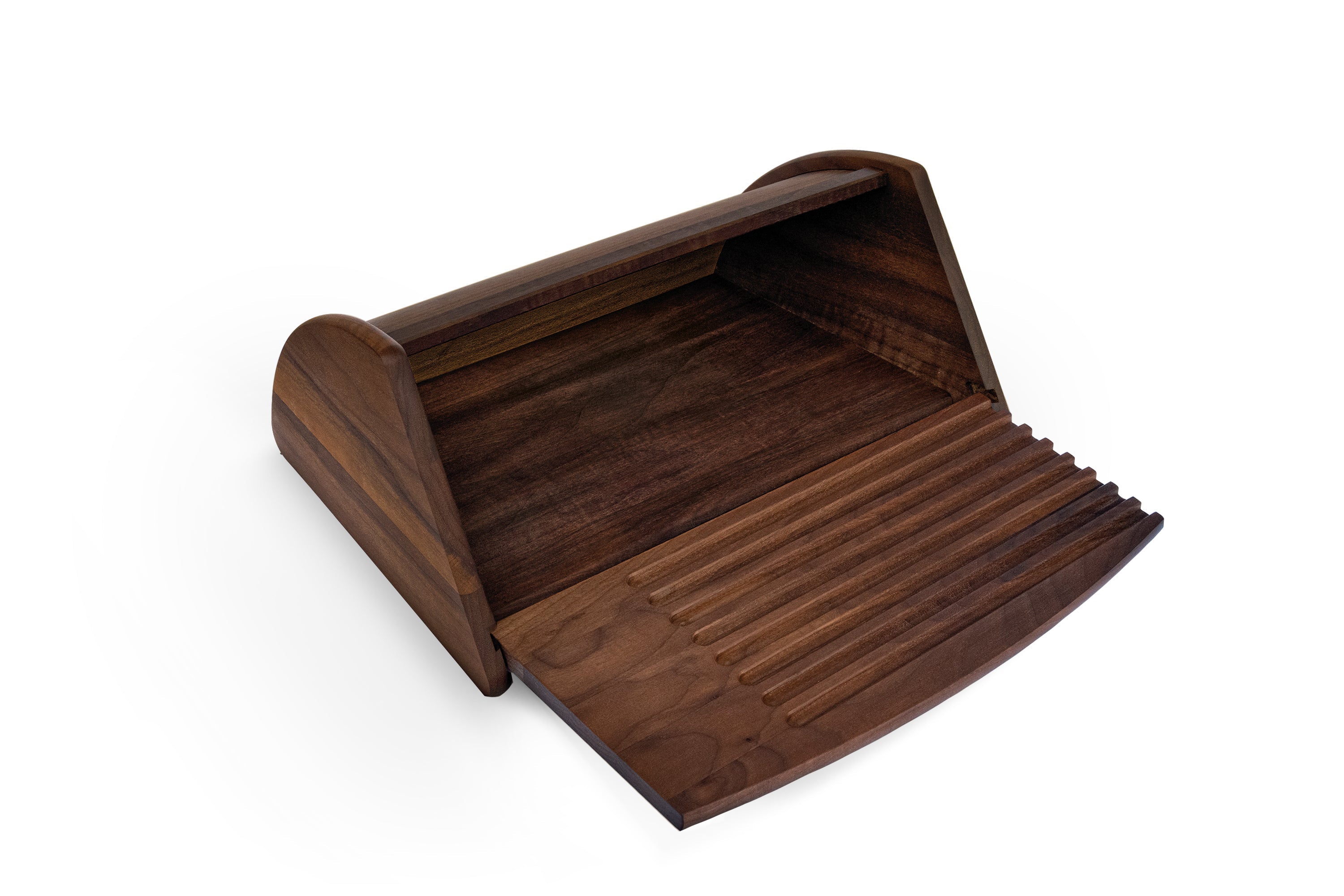 BREKA Brotkasten mit abnehmbarem Deckel Walnuss