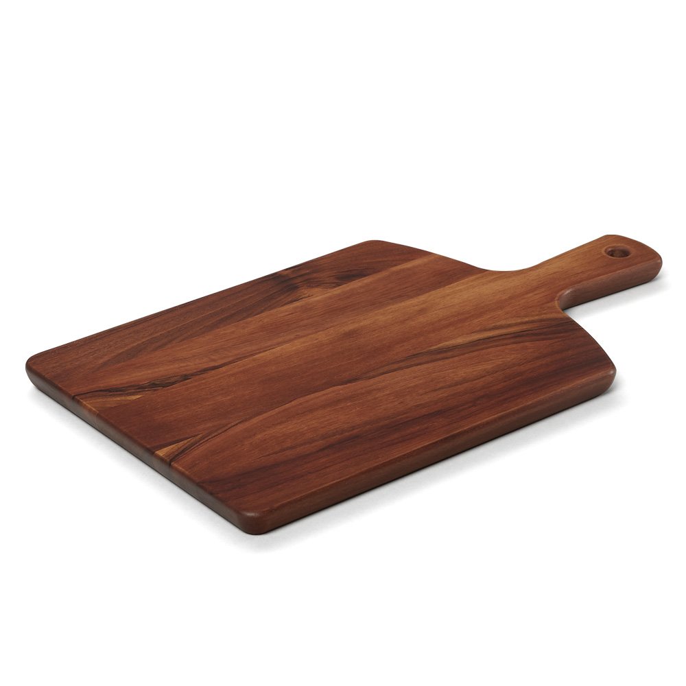 BREKA Rustikales Servier- und  Schneidebrett Walnuss