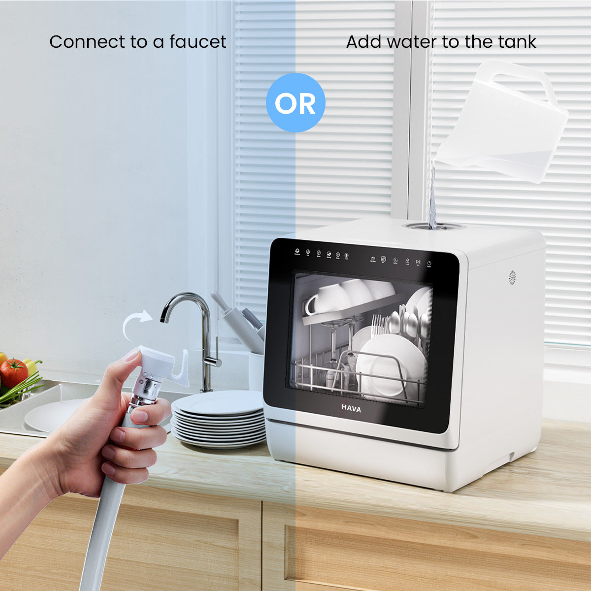 HAVA R09 Countertop Dishwasher