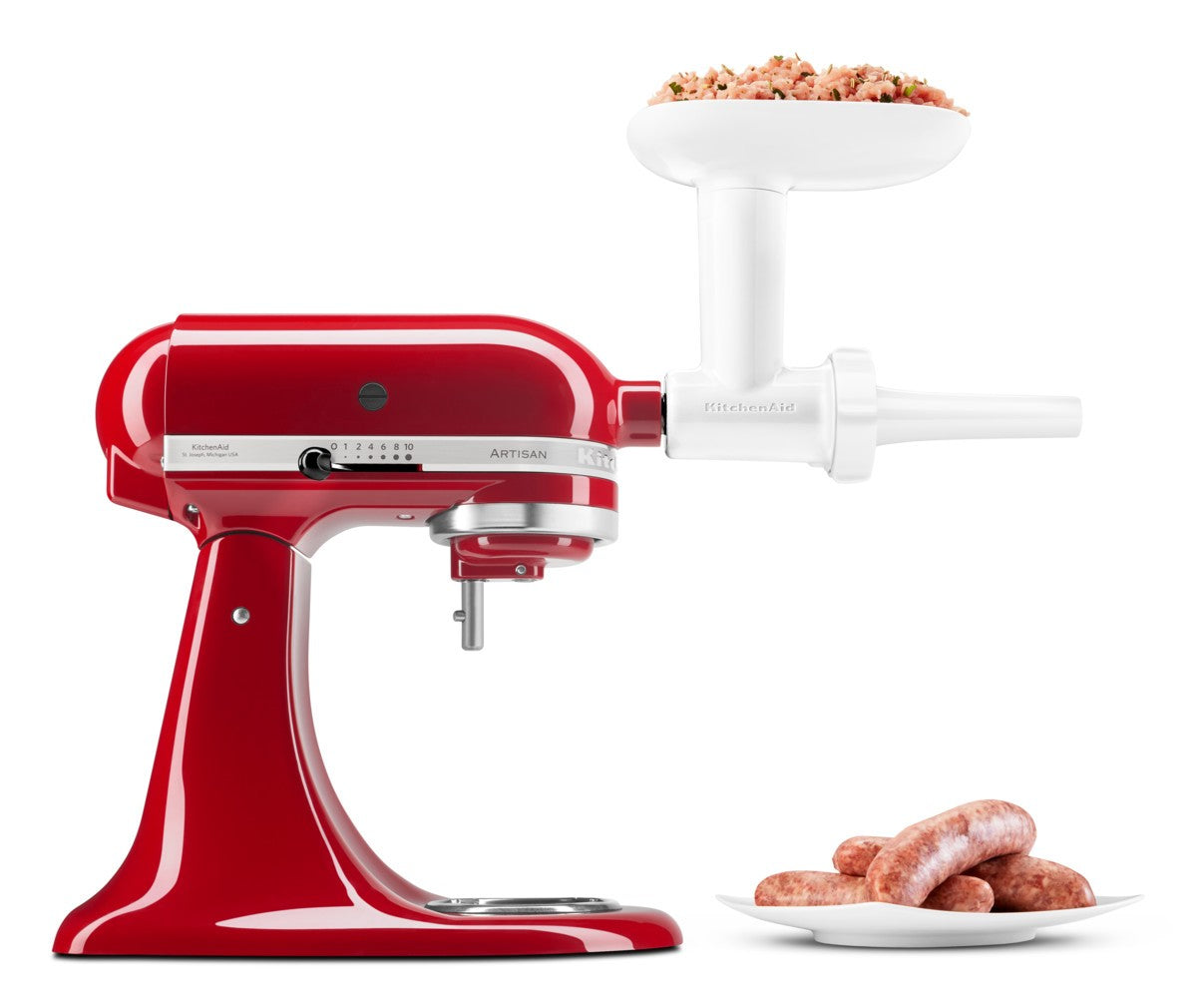 KitchenAid Wurstfüllhorn-Set passend für Fleischwolf 5KSMFGA