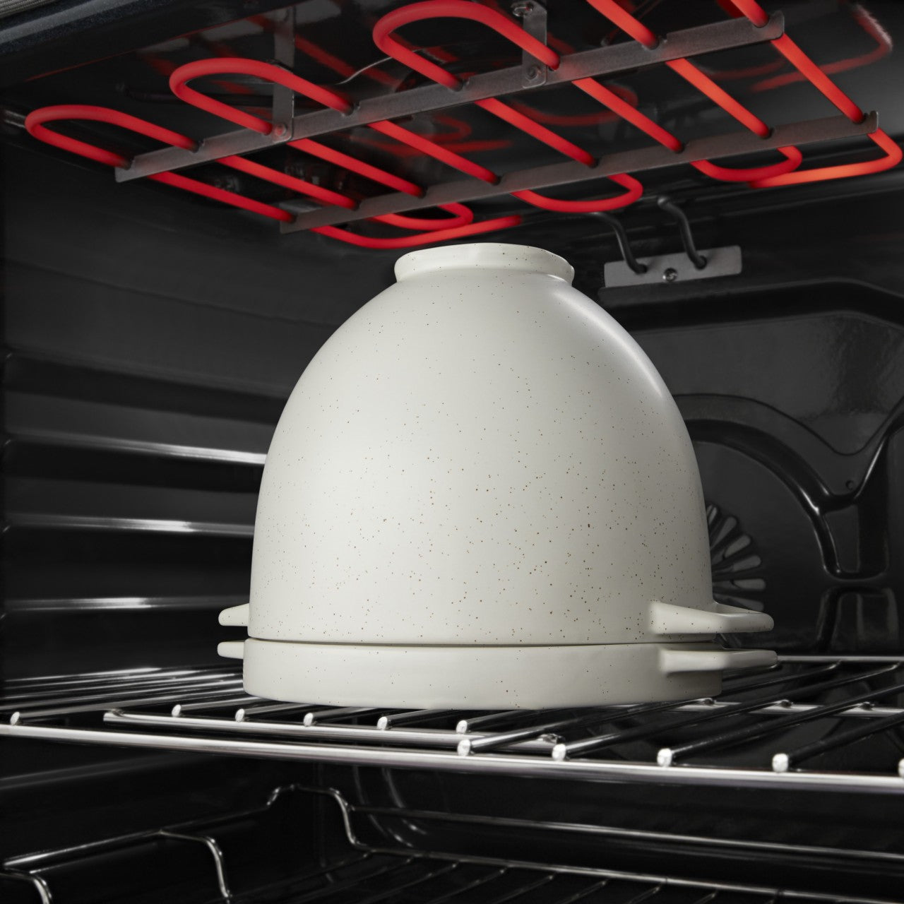 KitchenAid Brot-Backschüssel 5KSM2CB5BGS Grey Speckle mit Brot & Brioche Rezeptbuch