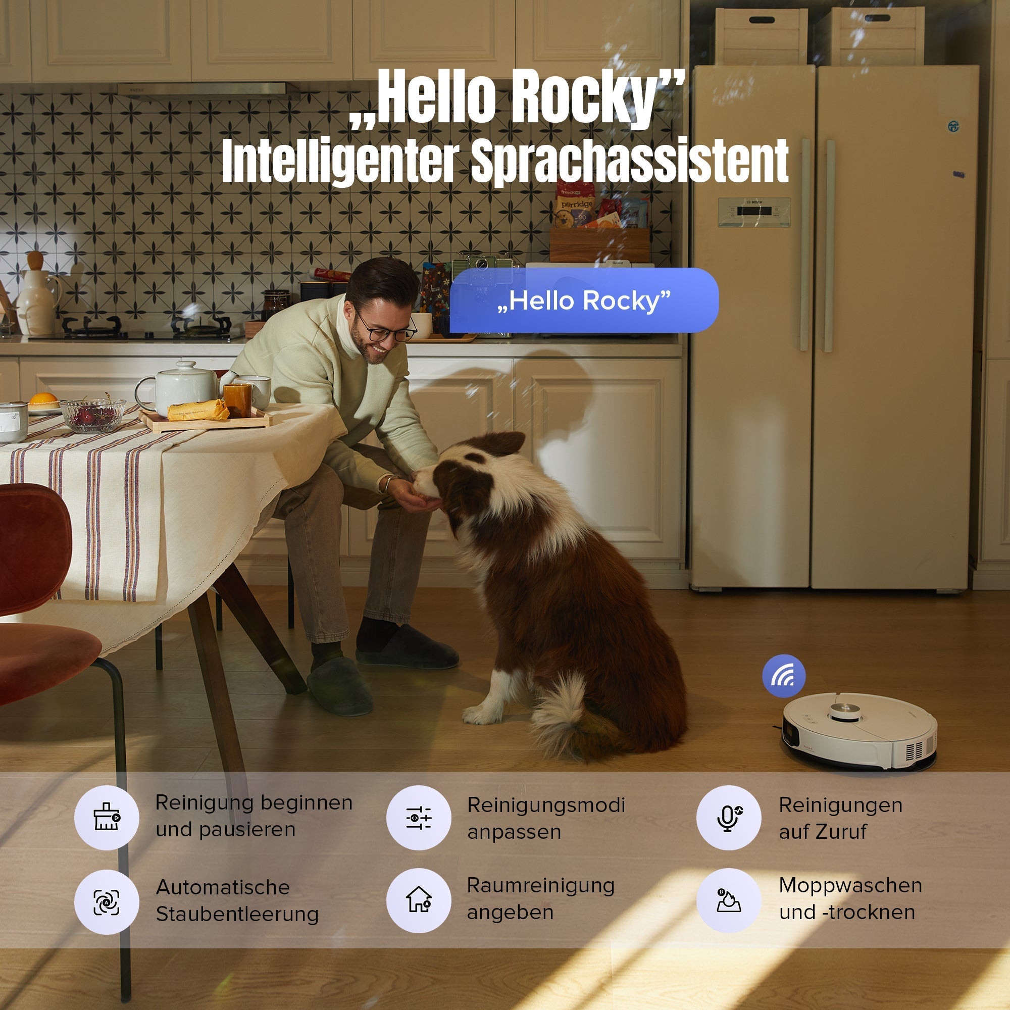 Roborock S8 MaxV Ultra Saugroboter mit 8-in-1 RockDock® Ultra