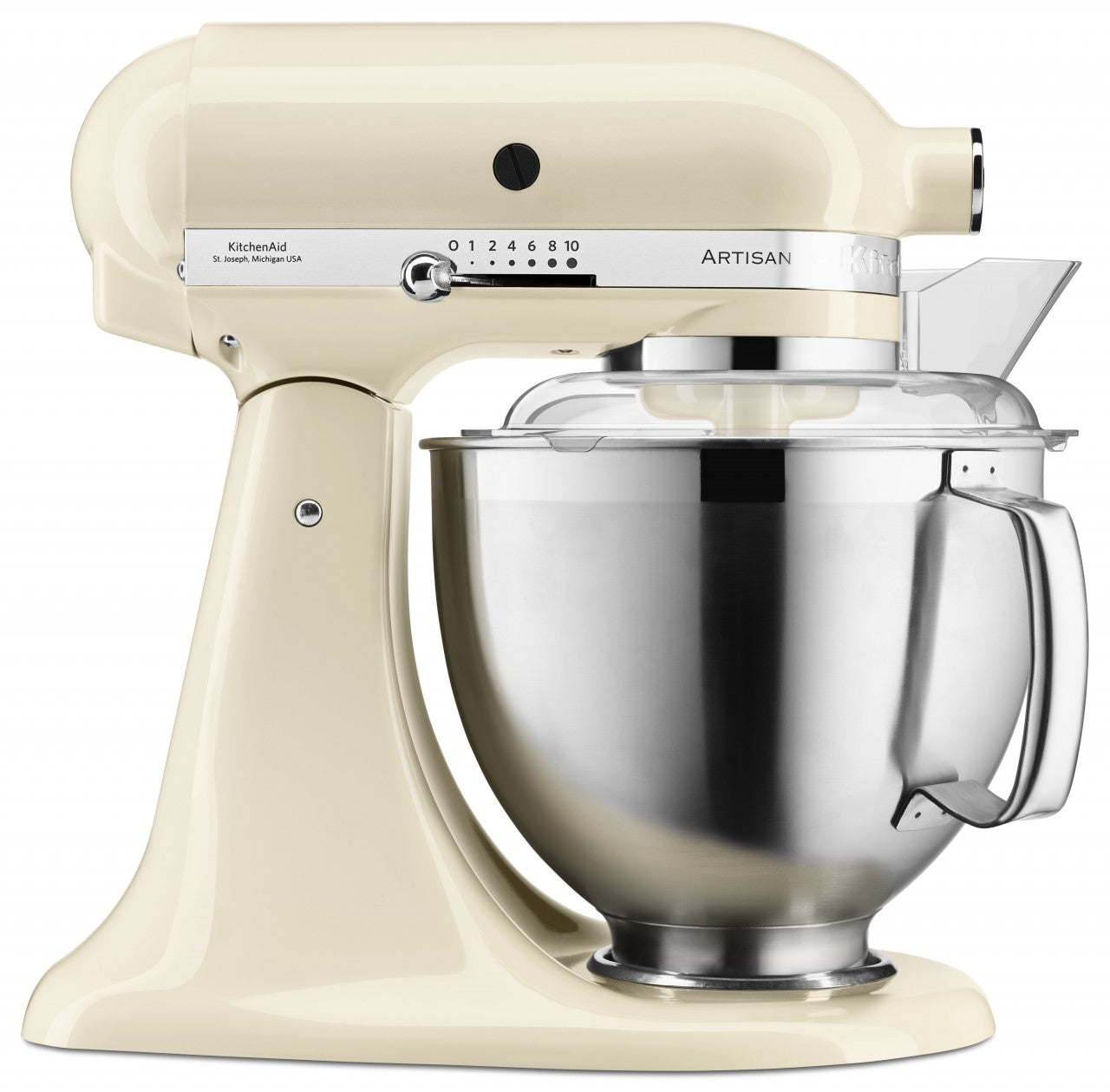 KitchenAid 4,8 L 5KSM185 Artisan Küchenmaschine Beginnerset Artisan Gemüseschneider+Flexirührer