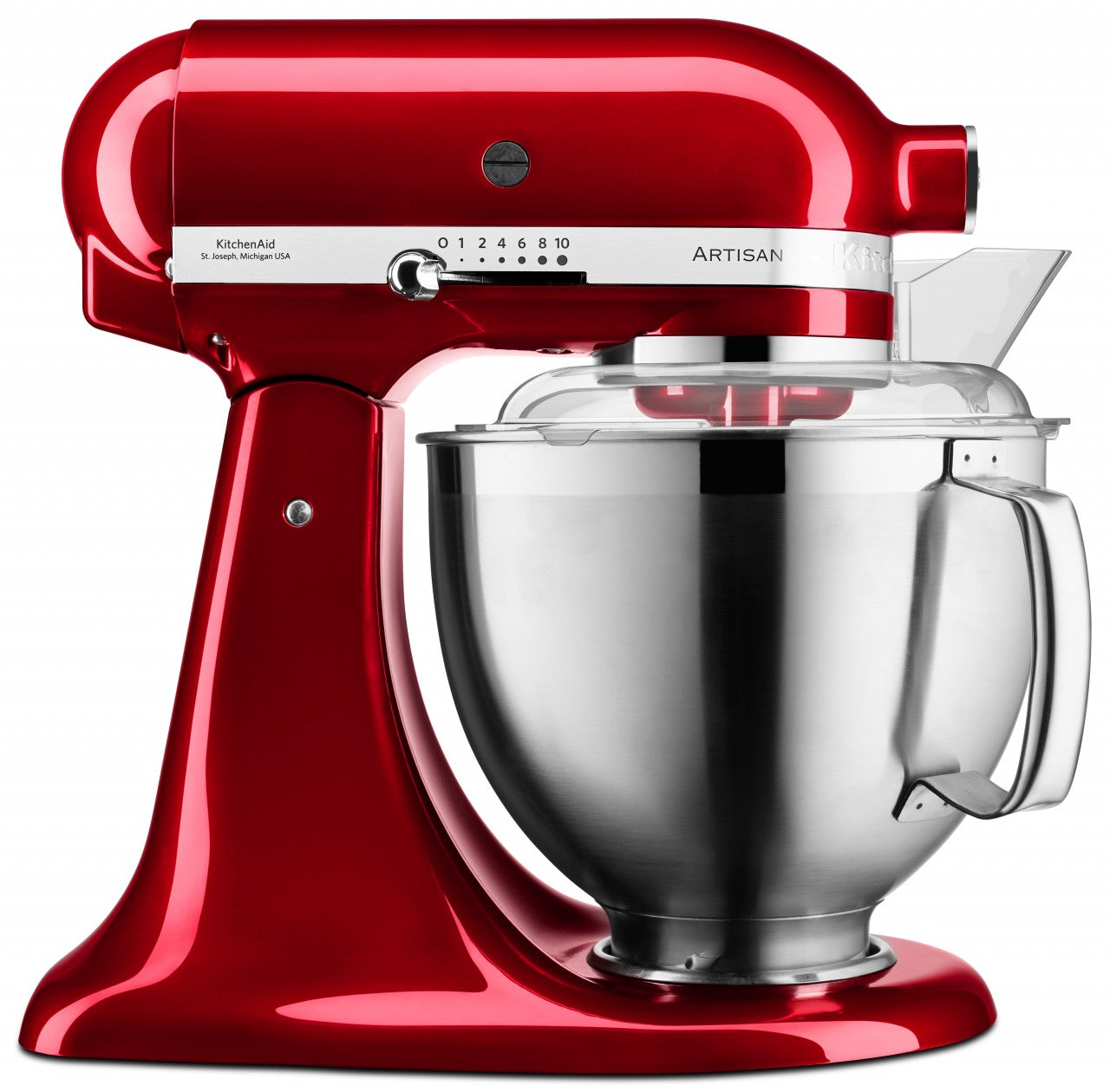 KitchenAid 4,8 L 5KSM185 Artisan Küchenmaschine Breadlover Messerschmidt Getreidemühlenvorsatz, Brotbackschüssel