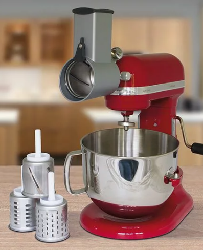 Messerschmidt Metall-Gemüseschneider Vorsatz passend für KitchenAid