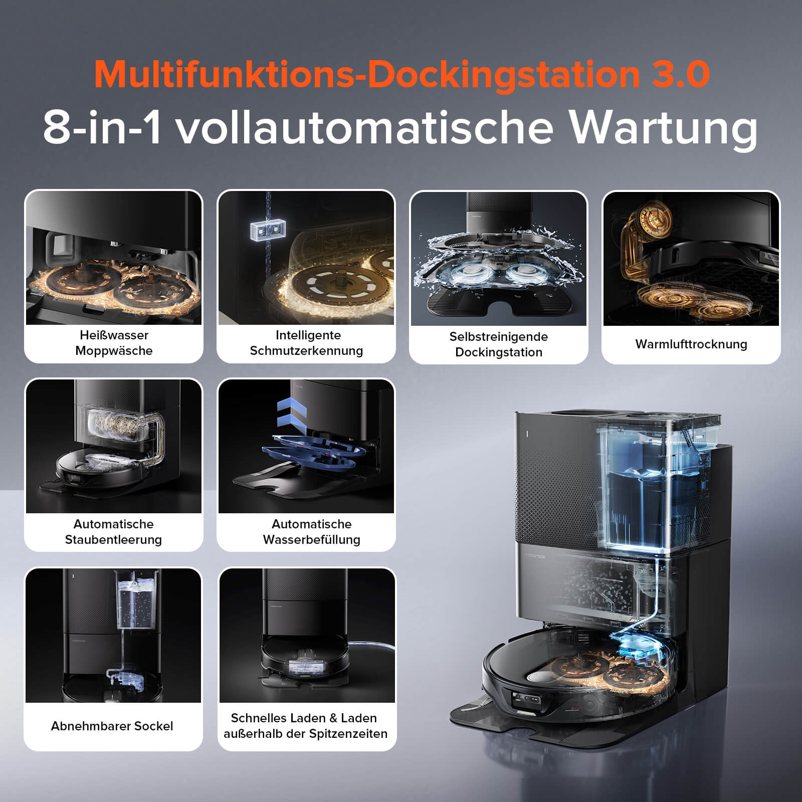 Roborock Qrevo Slim Saugroboter mit Multifunktions-Dockingstation 3.0